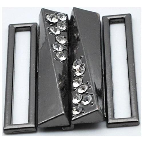 50mm Metal Belt Buckle for Woman Down Jacket Bag Fur Coat Decoration Combined Clasp Button For Garment sewing Accessories Supply