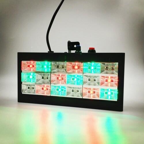 20W Mini Sound Led Stage DJ Lights Strobe Ball Disco Flash Light RGB Club Party Stage Effects For The Stage AC110-240V