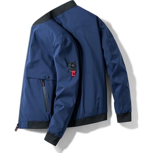 2021 Mens Jacket Spring and Autumn New Fashion Casual Outdoor Solid Color Sportswear Jacket Mens Jacket Chamarras Para Hombre