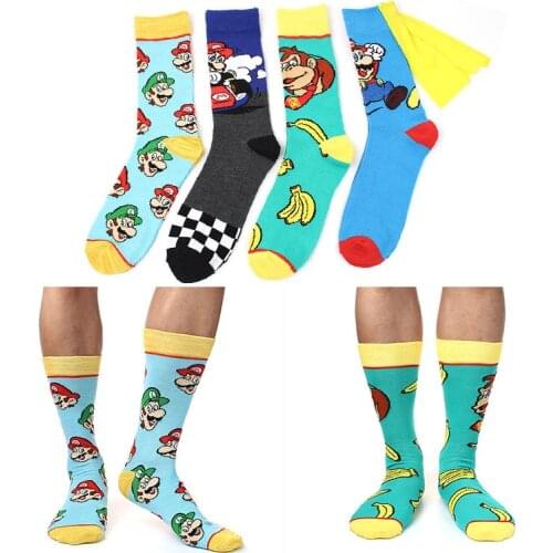 Super Mario bros anime Socks Odyssey Yoshi Cartoon Kids tube socks Toys Boys Cosplay Children Birthday Christmas Toy Gifts