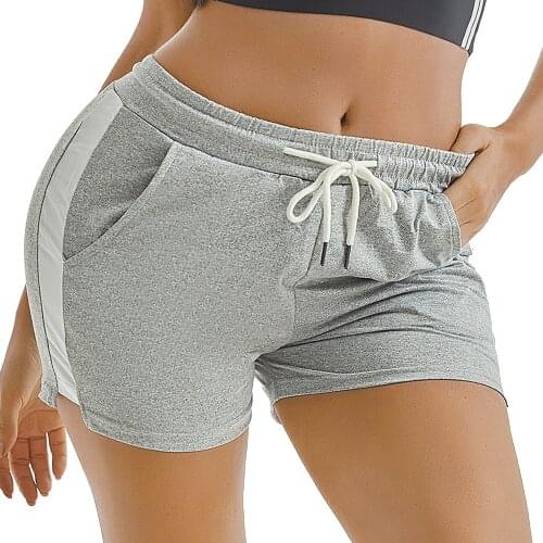 2021 New Stretch Womens Sports Drawstring Shorts Leisure Yoga Home Running Shorts
