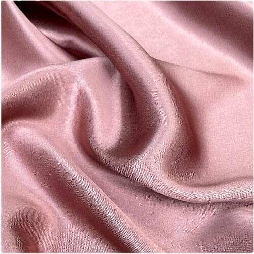 Width 59" Solid Color Luster Comfortable Smooth Simple Cotton Satin Fabric By The Half Yard For Dress Shirt Cheongsam Material