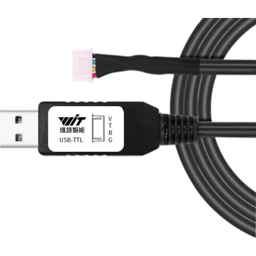 WitMotion Serial Cable, TTL/RS232/RS485 interface optional, 1 meter length, Serial Converter for witmotion UART sensor series
