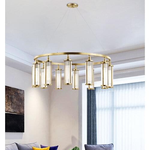 Postmodern light luxury chandelier living room light simple bedroom light personality restaurant creative chandelier