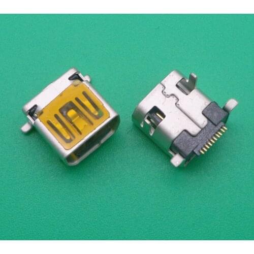 Mini USB Jack Female Connector 10 Pin for Philips Product 10 pcs per Lot 8mm