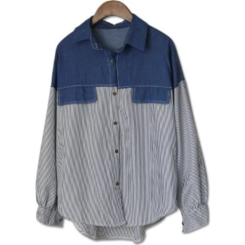 Женские рубашки в полоску Rutile China At AliExpress