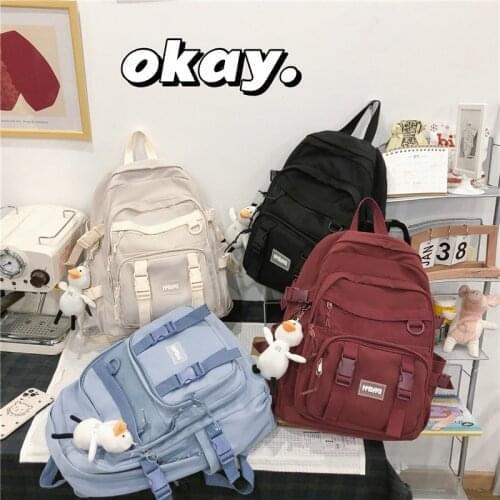 Women Backpack Summer Cute New Nylon School Backpack Children Student Waterproof Large-capacity Cartoon Pattern Backpack