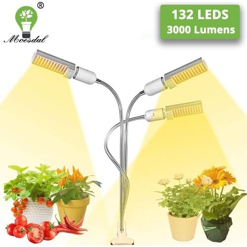 90W LED Grow Light 380-840NM with Clip Full Spectrum LED Plant Light for Indoor Plants Seed Flowers Seedling Cultivation Lamp