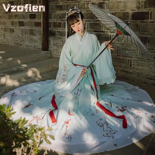 Traditional Folk Hanfu Dance Ancient Costume Retro Tang Suit Singers Princess Fairy Dress Cosplay Stage Performance Clothes