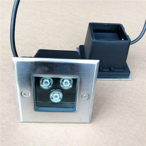 Waterproof Square LED Underground Light 3W 4W Outdoor Ground Garden Path Floor Underground Buried Yard Lamp Spot Landscape Light