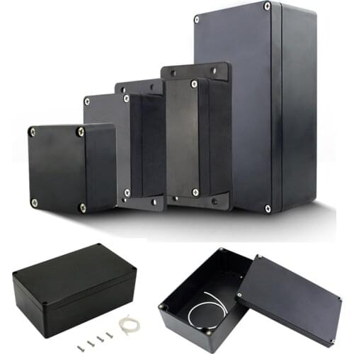 Project Box ABS Plastic IP65 Waterproof Dustproof Electrical Junction box Enclosure Black Housing Instrument Case