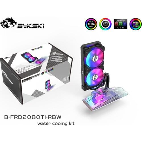 Bykski b-frd2080ti-rbw rtx2080ti integrated water cooling 2080 / 2070