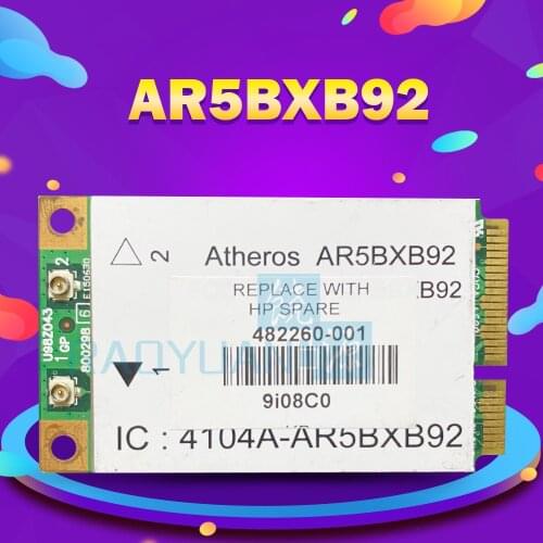 Atheros AR9280 AR5BXB92 300M Mini PCI-e WLAN Wireless Card