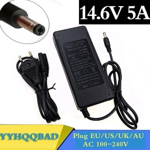 14.6V 5A LiFePO4 charger 4Series 12V 5A Lifepo4 battery charger 14.4V battery smart charger For 4S 12V LiFePO4 Battery