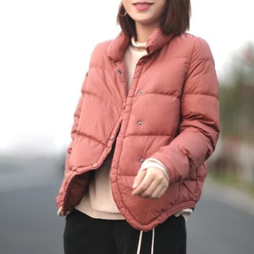 Johnature 2020 Winter New Women Casual Down Coats 6 Color Warm Button Loose Women Cloths Korean Style Down Coats