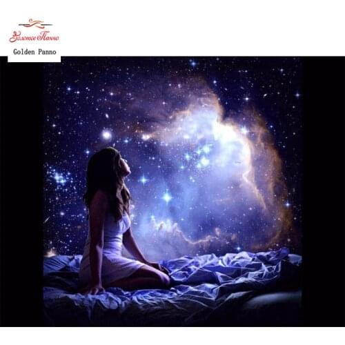 GOLDEN PANNO Diamond Painting Full Square Diy Daimond Embroidery Diamant Mosaic Sale Displasy Broderie Diamant Beautiful Woman