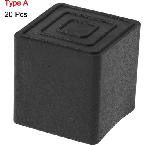 20Pcs Rubber Legs Caps Anti Slip Table Chair Leg Covers Floor Protectors Kitchen Patio Furniture Feet Cups Non Skid Protect Pads