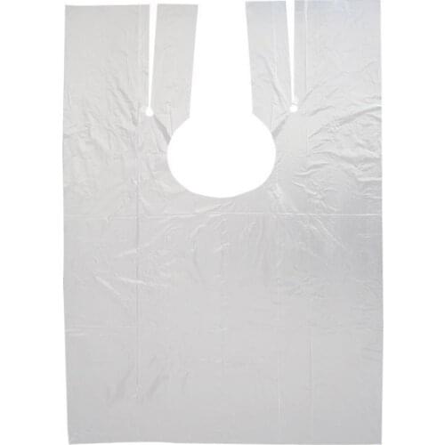 200pcs Dustproof 60x90cm PE Wrap Disposable Hairdressing Capes Hair Cutting Waterproof Clear For Barbershop Multipurpose Unisex