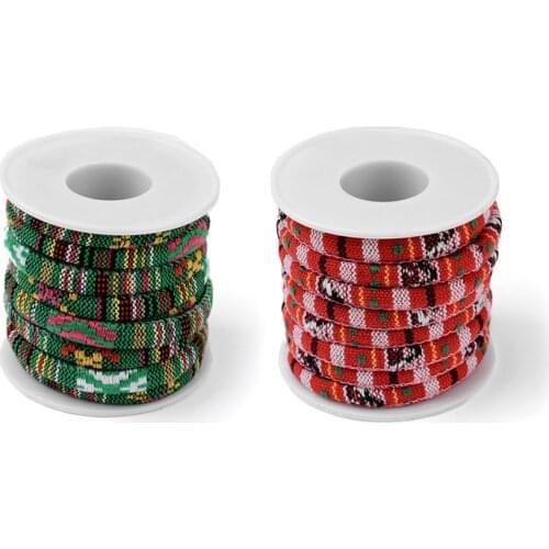 6mm about 5 yards/Roll Rope Cloth Ethnic Cords Jewelry Making DIY Design Cord Climbing Ropes