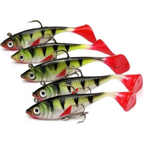 Hot Sale Fishing Accessories 5pc fishing tackle soft bait light lead fishing artificial bait jig wobbler Pesca Accesorios 6