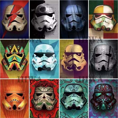 Disney 5D DIY Diamond Painting Mandalorian Full Square Diamond Embroidery Cross Stitch Animals Mosaic Sale Home Decoration