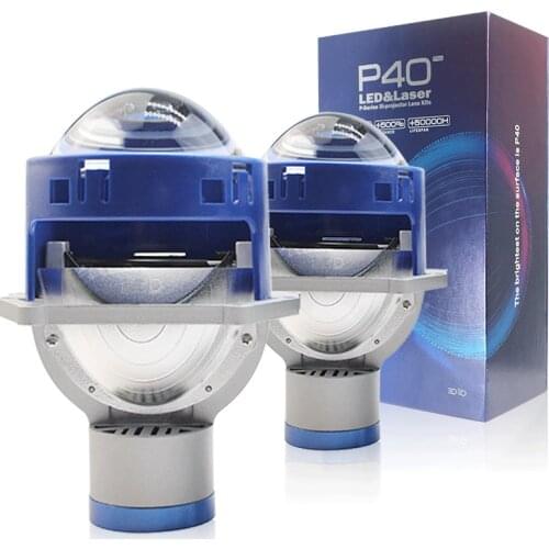 3.0 inch P40 Auto Lighting System 120w 6000K Bi-led High Low Beam Car Universal H4 H7 Bi LED Projector Lens Headlights
