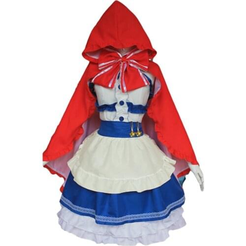 Brdwn Lovelive Fairy Tale Red Hood Nico Yazawa Thumbelina Minami Kotori Cosplay Costume Apron Princess Dress