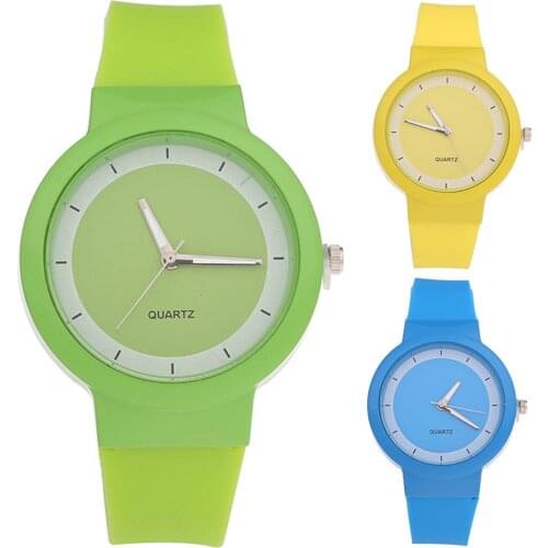 Childrens Watches Fashion Simple Casual Watches for kids Women Round Dial Silicone Band luxury Watch Analog Quartz