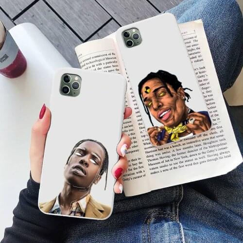 Asap Rocky Phone Case White Candy Color for iPhone 6 7 8 11 12 s mini pro X XS XR MAX Plus