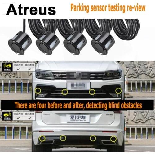 Atreus 4pcs Car Parking Sensor Monitor Tracker Reversing Probe For Mitsubishi ASX Suzuki Subaru Acura Jeep Fiat Hyundai Solaris