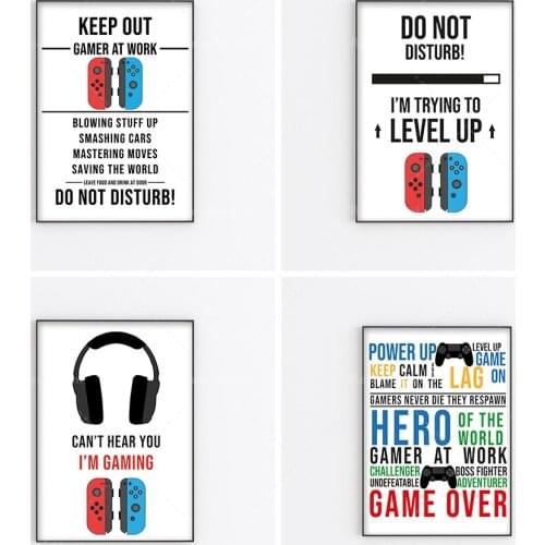 Playstation video game decoration-game poster printing-gift wall art for boys bedroom