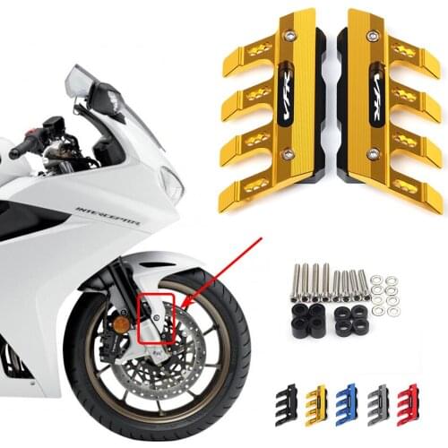For HONDA VFR800 VFR800R Motorcycle Mudguard Front Fork Protector Guard Block Front Fender Anti-fall Slider Accessories
