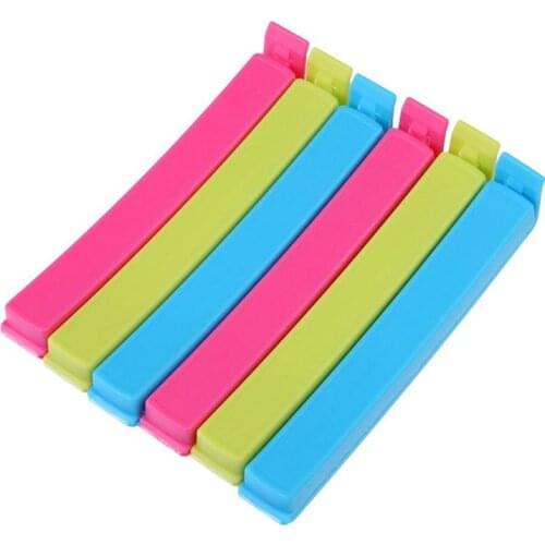 Food Bag Clips Multicolor Househould Food Snack Storage Seal Sealing Bag Clips Sealer Clamp Food Close Clip Seal Kitchen Tool