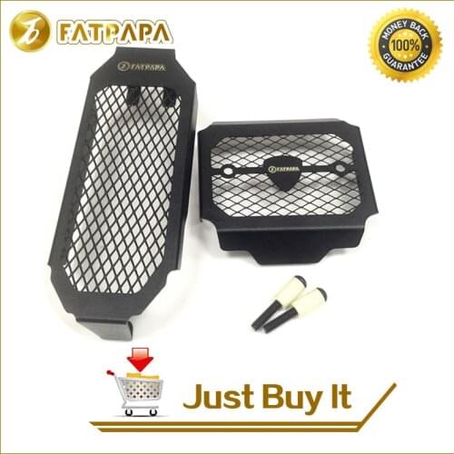 FATPAPA- Scrambler 800 Motorcycle Accessories Oil Cooler Mesh Rectifier Protection Net Fit For Ducati scrambler 800cc 2015 black