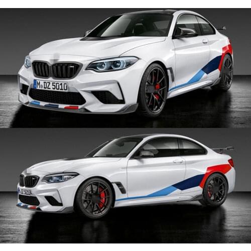 Racing Sticker For M2 Body Exterior Decoration Modified Sticker Pull Flower Color Bar Film