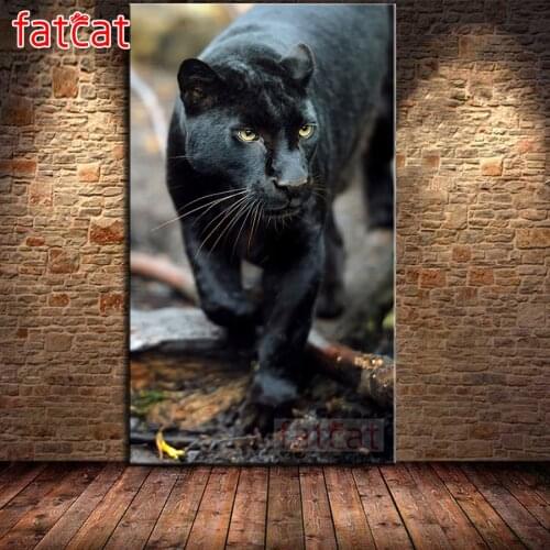 FATCAT Black panther 5D DIY Diamond Painting Full Diamond Embroidery Cross Stitch kit Mosaic needlework Art home decor AE2788
