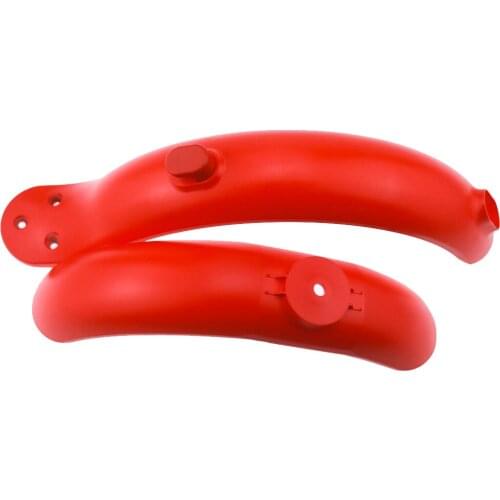 Red Front Rear Fender with Hook Screws and Tool Color Retrofit Front and Rear Mudguard Kits for Xiaomi M365 and Pro Scooters