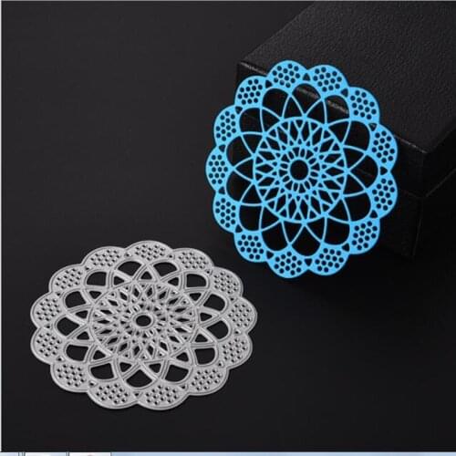 YINISE Metal Cutting Dies For Scrapbooking Stencils Flower BACKGROUND DIY PAPER Album Cards MAKING Embossing Folder Die CUT Cuts