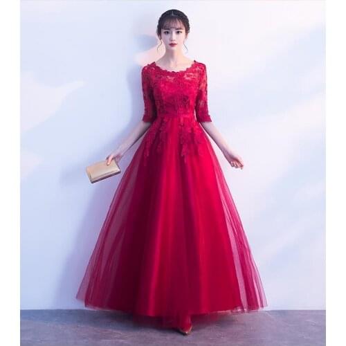 Sexy Elegant Tea Party Mesh Lace Slim Wedding Bridesmaid robes de cocktail Christmas Birthday Host vestidos formales 4170