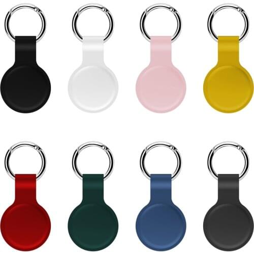 Suitable For Apple Airtags Protective Sleeve Keychain Silicone Anti-Lost Protective Sleeve Air Label Bracket