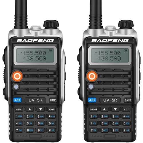 2PCS BAOFENG Walkie Talkie UV-5R PLUS Upadated version with Usb Charging and Clearer Voice two way radio