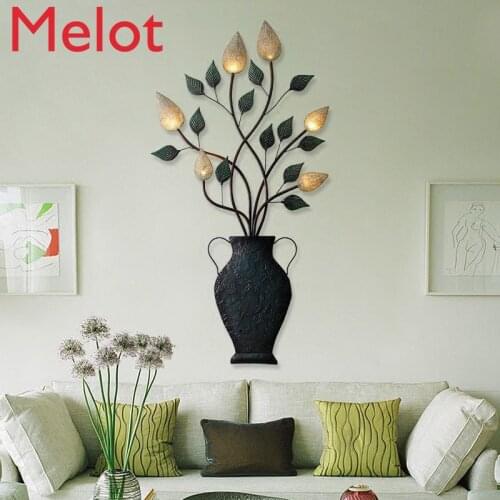 Northern European Style Wrought Iron Wall Decoration Hallway Living Room Restaurant Decorations Three-Dimensional Bar Creative