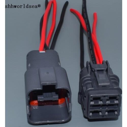 Shhworldsea 4 Pin 6.3mm 7222-6244-40 7123-6244-40 Male Female Waterproof Auto Electrical Connector For Dune Buggy Harness