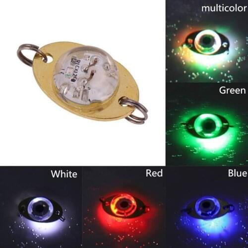 1Pcs LED Deep Drop Underwater Eye Shape Lure Light Flashing Fishing Squid Fish Lamp Fishing Biat Lure Metal Lure Fishing Tackle