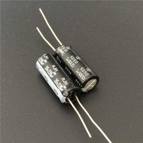10pcs 220uF 35V ELNA RJH Series 8x20mm Extra Low Impedance 35V220uF Audio Capacitor
