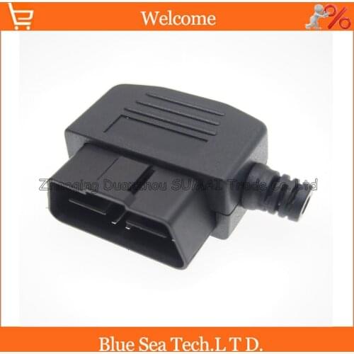 16 Pin OBD2 male plug connector plug(include screw etc.) for ECU OBD2 test,OBD J1962M plug,Elbow Bar gap type 24V
