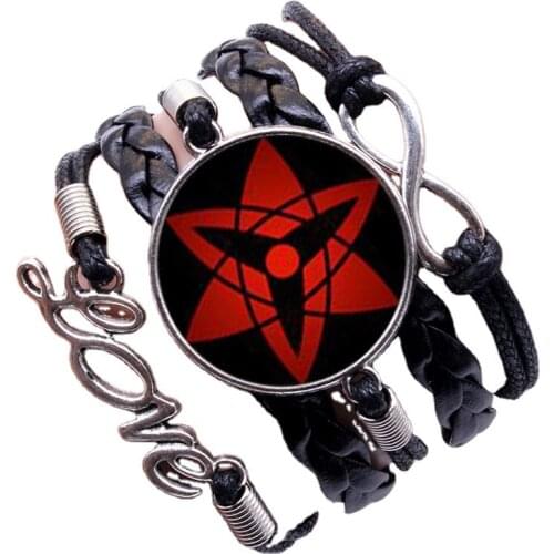 NARUTO Bracelet Cartoon Anime Time Gemstone Hand-woven Bracelet Hand Rope Jewelry Unisex Couple Birthday Christmas Gift News