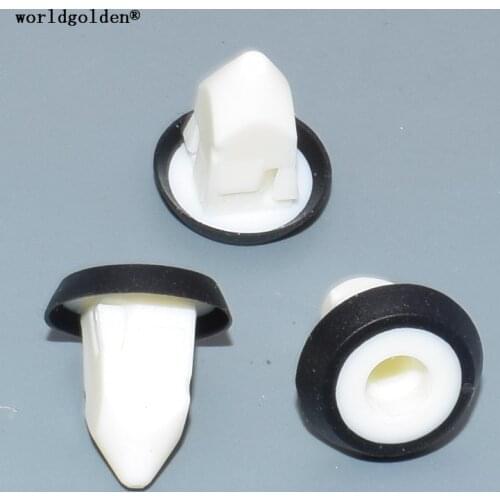Worldgolden 100pcs plastic clip Door Trim Bumper Luggage Cover Nut Rod for VW:N10516801 for BMW#51127020321