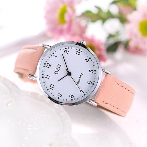 Digital scale simple ladies belt watch fashion small fresh quartz watch