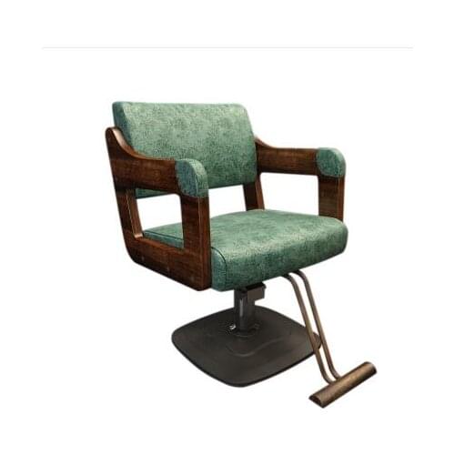 Wood Salon Chair Barber Shop Dedicated Hair Chair High-end Hair Salon Chair Wood Hot Dyeing Chair